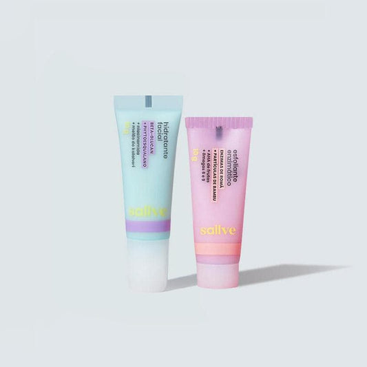mini dupla hidratante + esfoliante